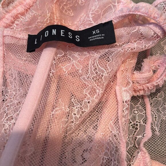 Lioness Princess Polly Some Like It Hot Baby Pink Corset Top Sz XS - Picture 8 of 9